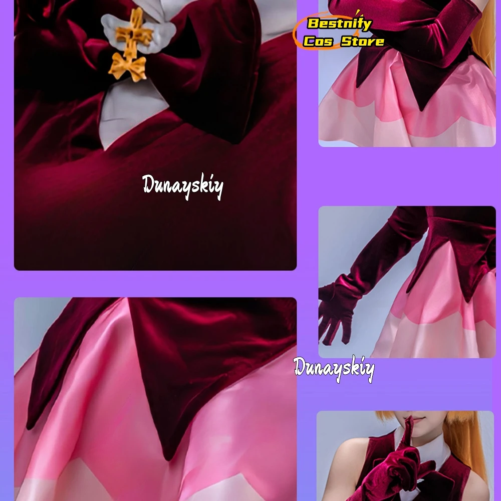 Haneoka Meimi Anime Saint Tail Cosplay Burglar Costume Women Sleeveless Sexy V-Neck Ball Gown Mini Dress Halloween Roleplay Suit view 3