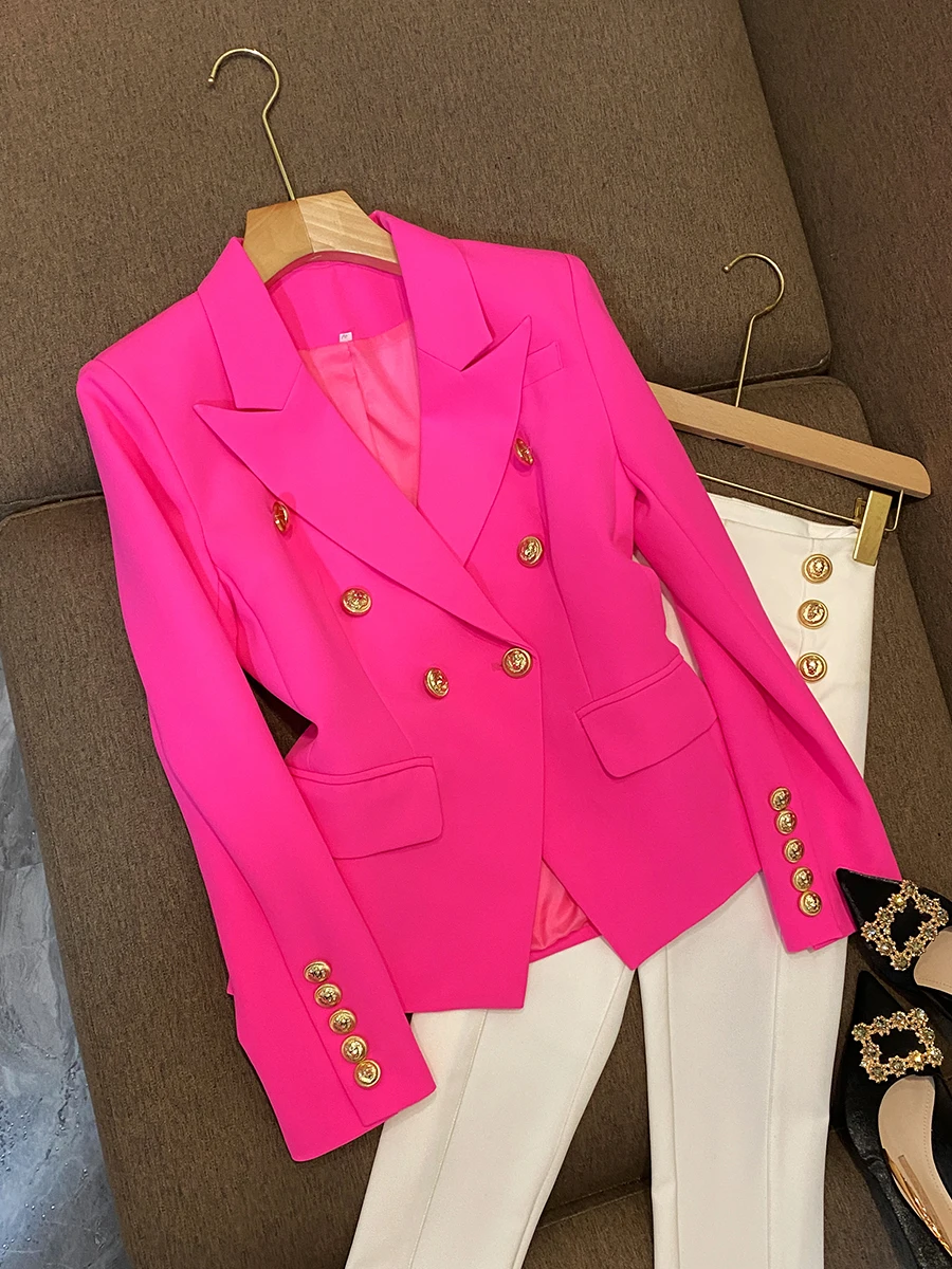 

2025 New Women's Korean Design Simple Ele Small Fraance Sle Suit Jaet Commute Friendly Long Sve Button Detail