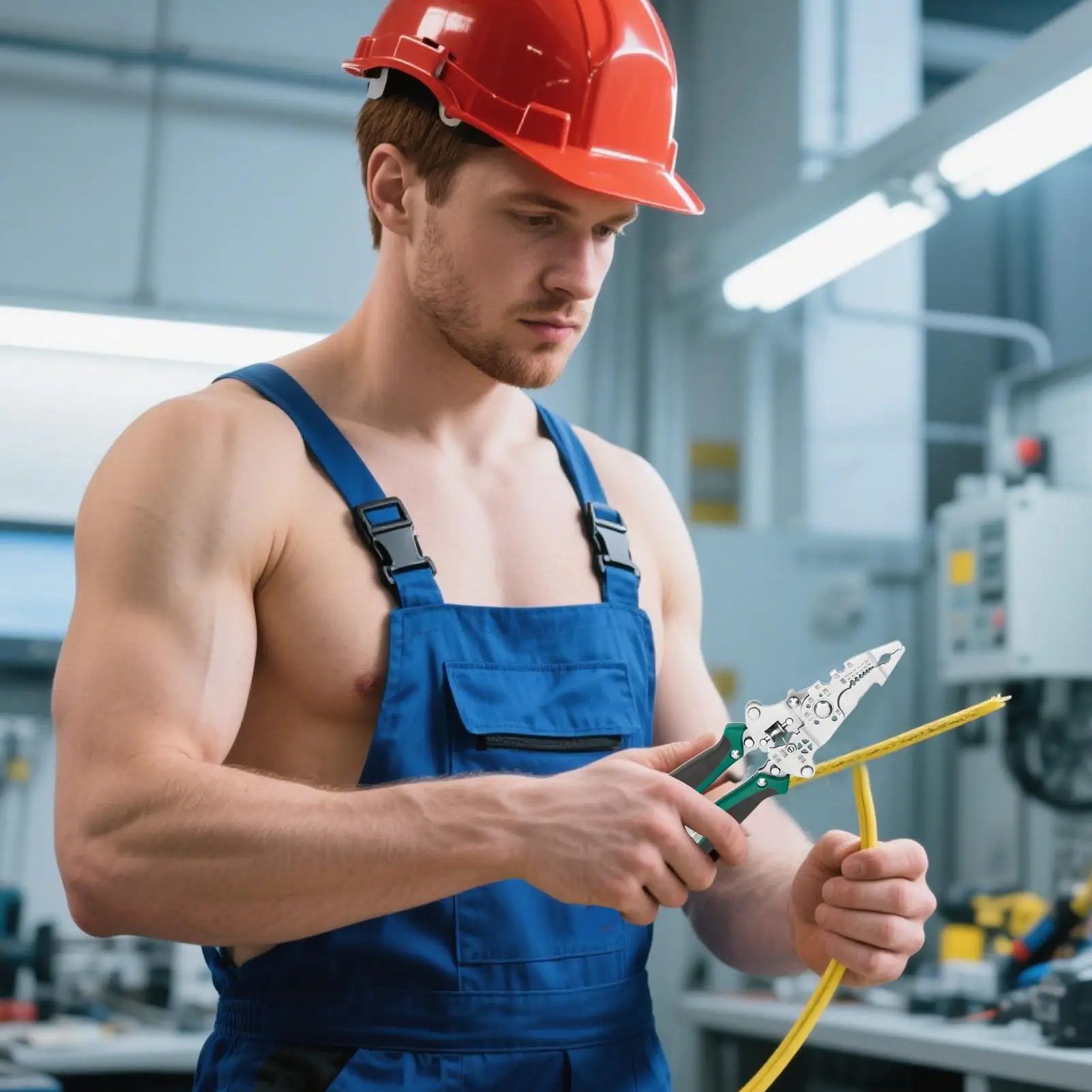 Foldable wire stripper Multifunctional Foldable Electrician Pliers Cable Scissors winding pliers crimping pliers hand tool