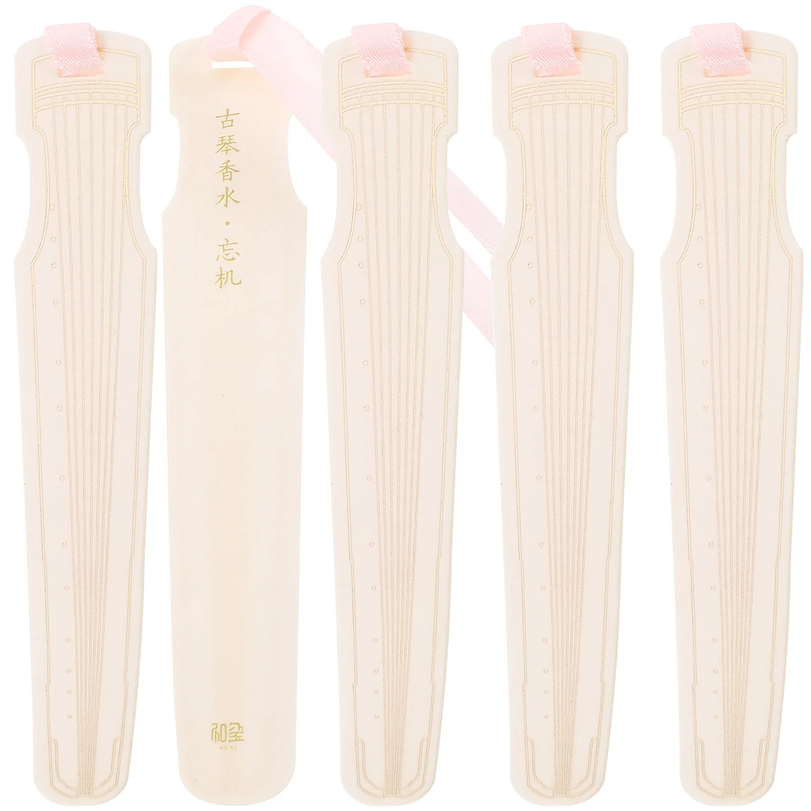 

5pcs Macaron Non Adhesive Message Paper Blue Ledger Index Word Card Perfume Tester Strips Daily Use