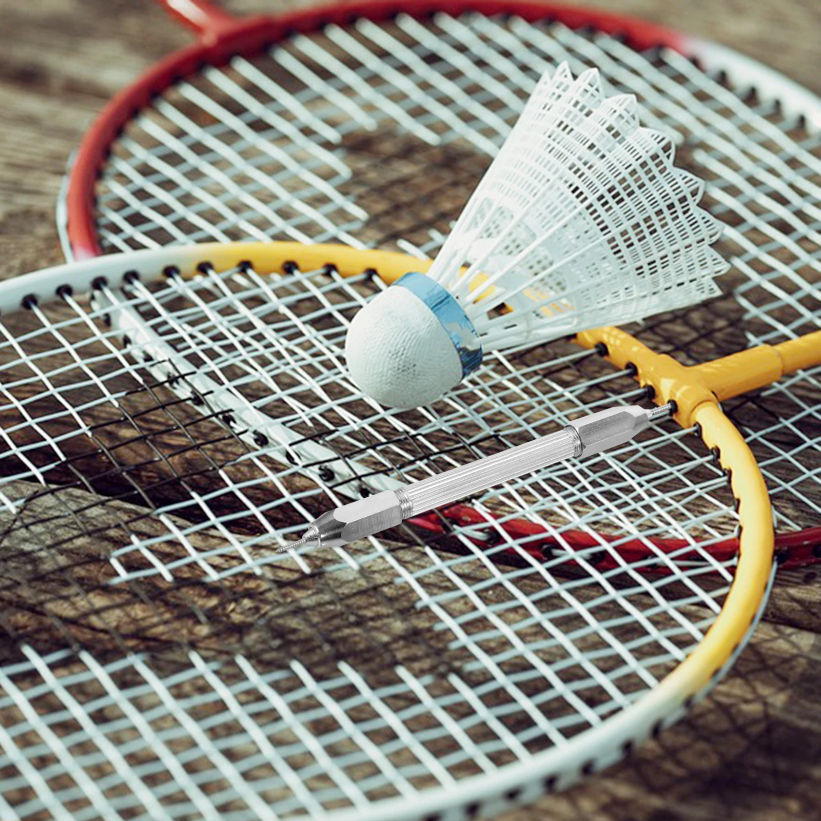 

Badminton Racket Nail Setter Tool for Single Double Line Hole Repair Replacement Durable Material Easy Use Sports Accessories