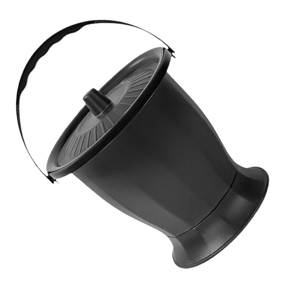 Chamber Pot for Adults Portable Toilet Reusable Plastic Urine Bucket with Cover Lightweight Sturdy Non- Base Convenient