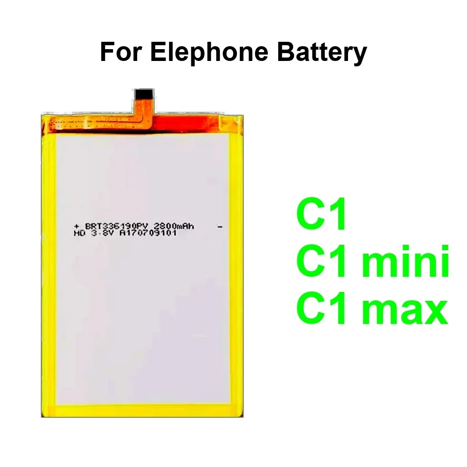 

Долговечный аккумулятор мобильного телефона 2200-2850 мАч для Elephone C1 Mini Max