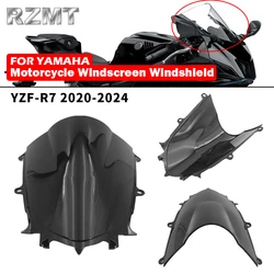 For YAMAHA YZFR7 YZF R7 YZF-R7 2020-2024 2022 Windscreen Windshield Shielda Double Bubble Wind Deflector Motorcycle Accessories