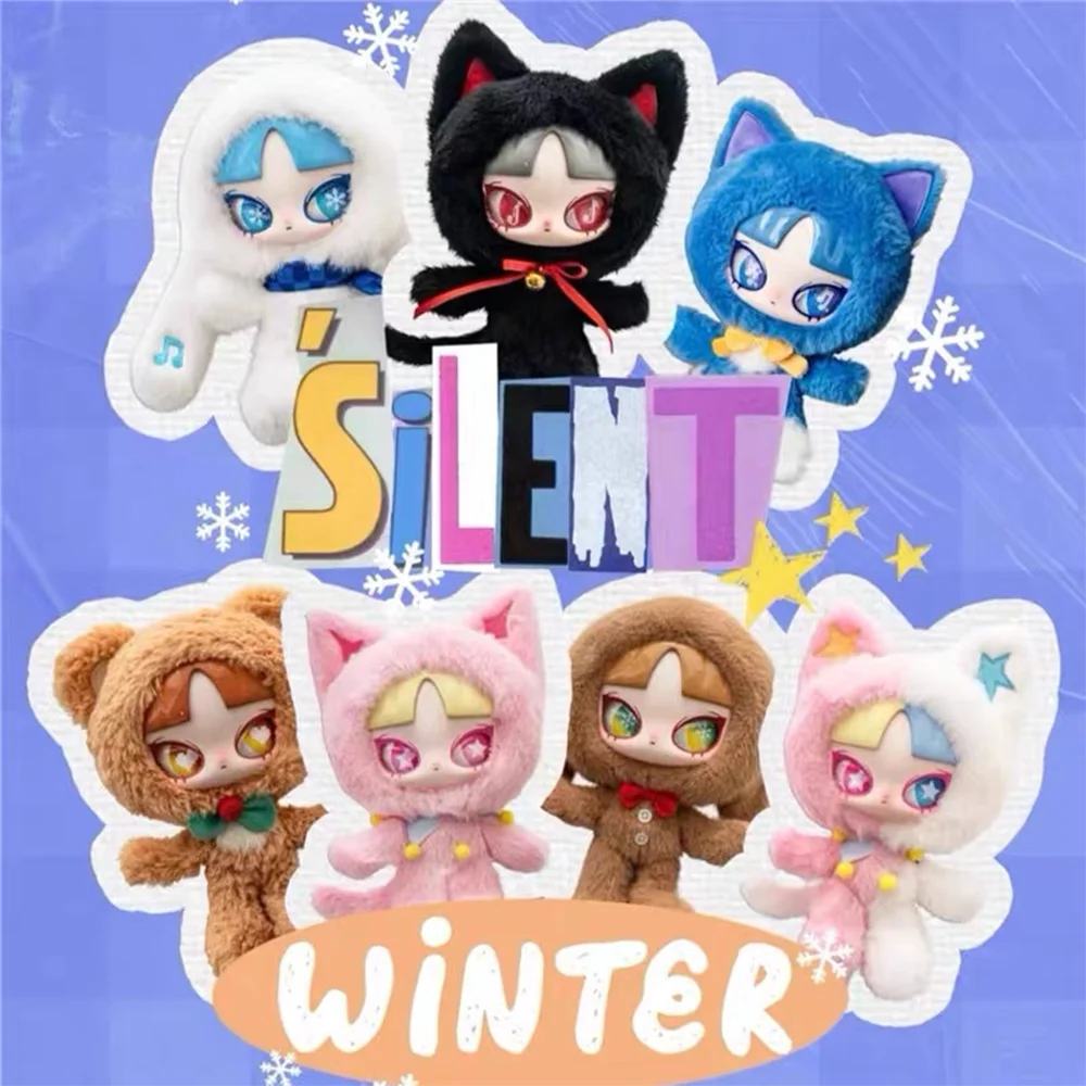 Inn Sound Silent Winter Series Blind Box Action Figure Vinyl Doll Inn Mystery Box Cartoon Decor Toy Girl Christmas Surprise Gift