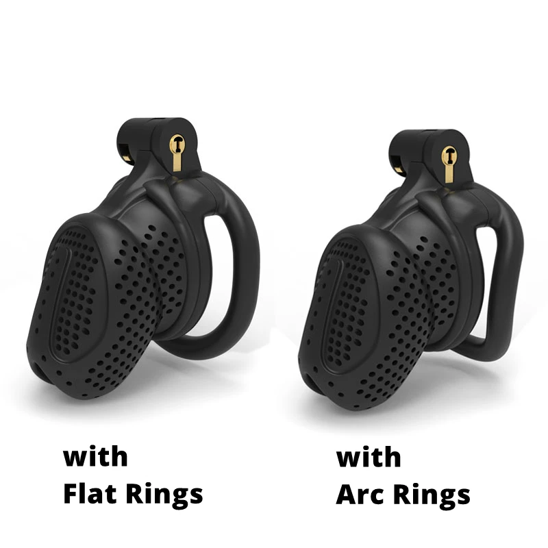 2023 NEW 3D Print Bee-hive Design Breathable Cock Cage 2 Types of Penis Rings Male Chastity Device Adult Products Sex Toys F002