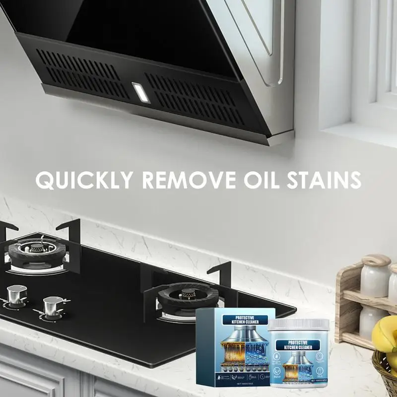 Kitchen Cleaner Powder Protective Oil Pollution Cleaning Powder Remove Kitchen Stain Kitchen Cleaner All-Purpose Cleaning Powder