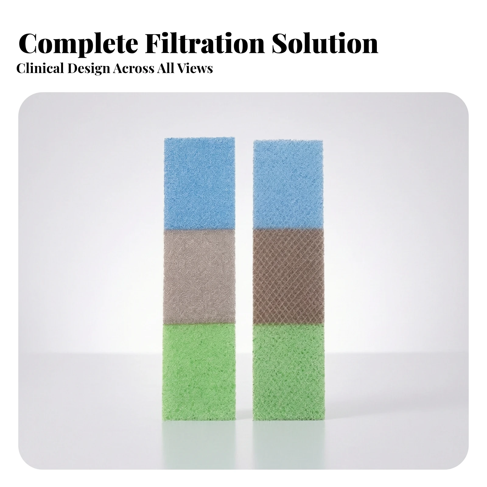 2 Pieces Air-Conditioner Filter Filter Dust-Capturing Porous A/C Filter Media Lightweight for Home, Office