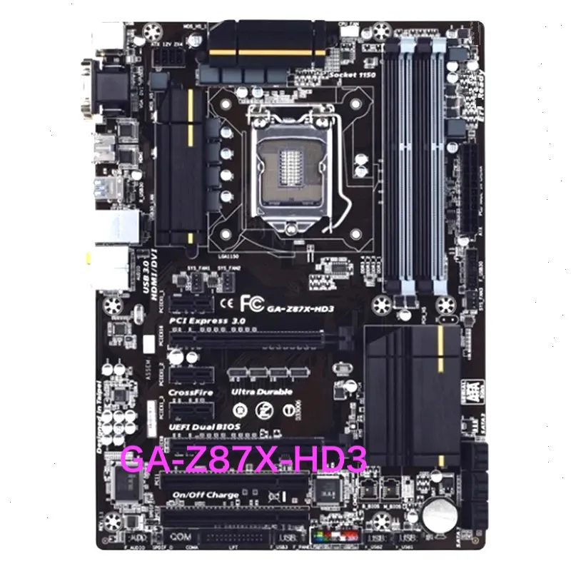 

Suitable For Gigabyte GA-Z87X-HD3 Motherboard 32GB LGA 1150 DDR3 ATX Z87 Mainboard 100% Tested OK Fully Work