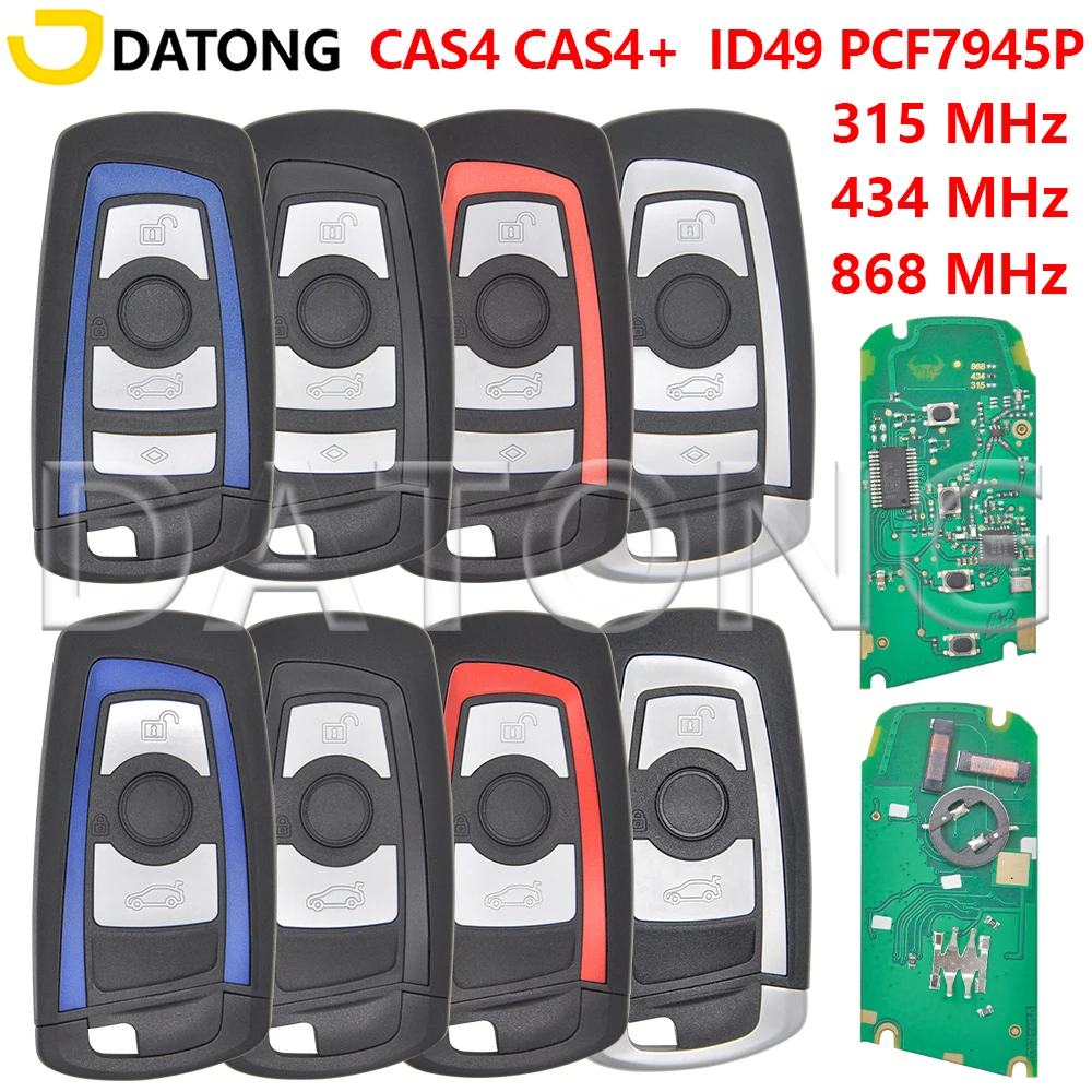 Datong World Car Smart Key For BMW F 1 2 3 4 5 6 7 CAS4+ FEM System 315Mhz/433Mhz/868Mhz ID49 Chip Auto Remote Key Keyless Entry