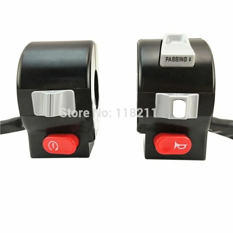 Electric Motorcycle Scooter Switch Assembly Cnc Aluminum Alloy 22mm For Yamaha