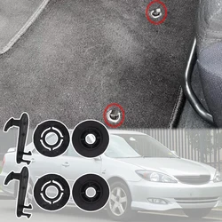 2 Kit For Toyota Camry XV30 XV40 2002 - 2011 Sequoia XK30 XK40 Solara XV20 Floor Mat Carpet Grip Holder Fixing Clamp Hooks Clips