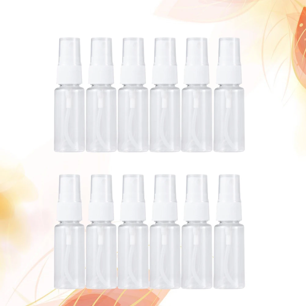 12pcs Plastic Travel Bottles 50Ml Refillable Portable Spray Bottle For Alcohol Makeup Empty Container Skincare Tool
