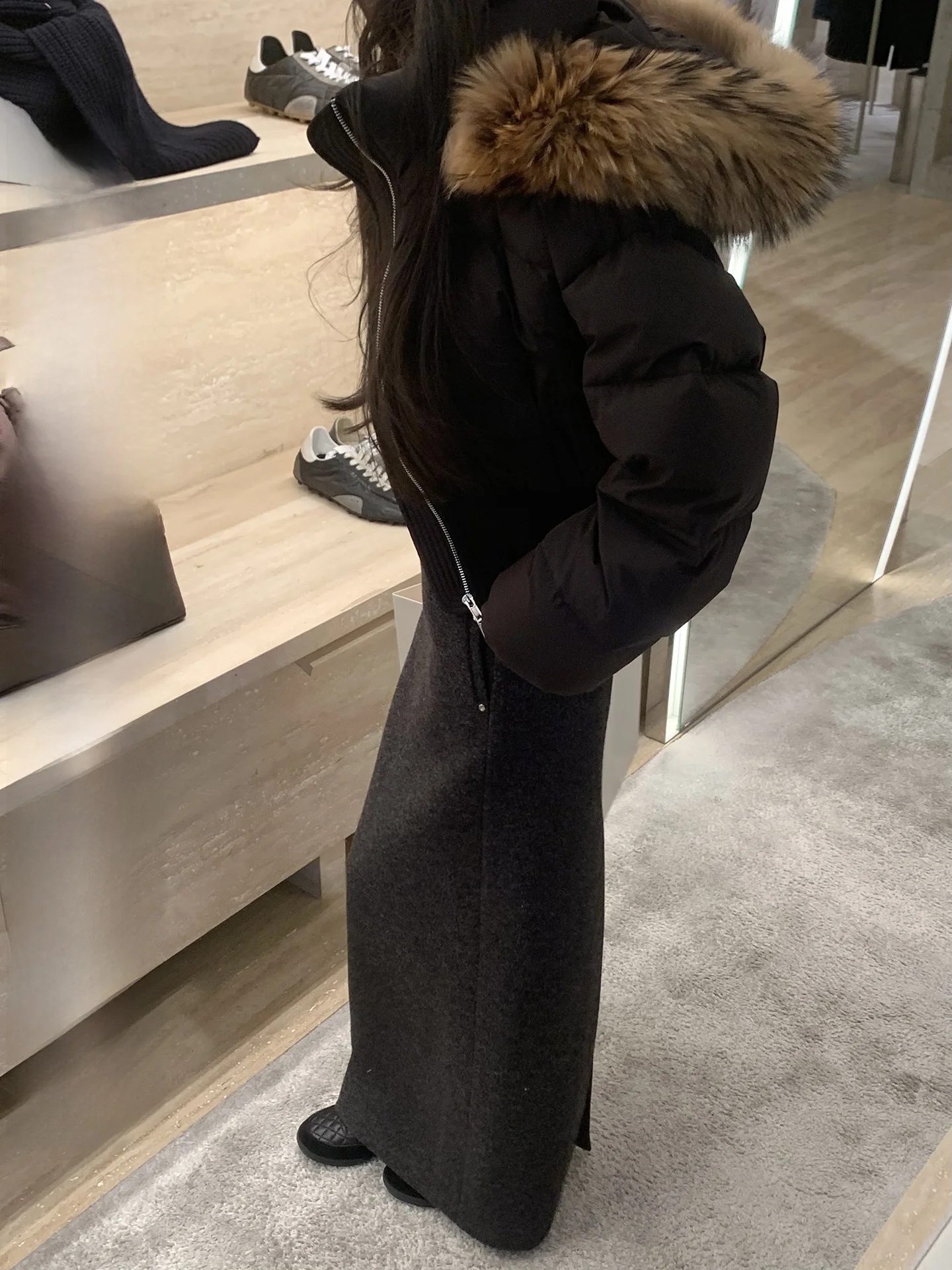 

Юбка Ele с высокой талией, асимметричная, из ацетатного атласа, прямого кроя, с разрезом, для молодых женщин, повседневная и деловая одежда