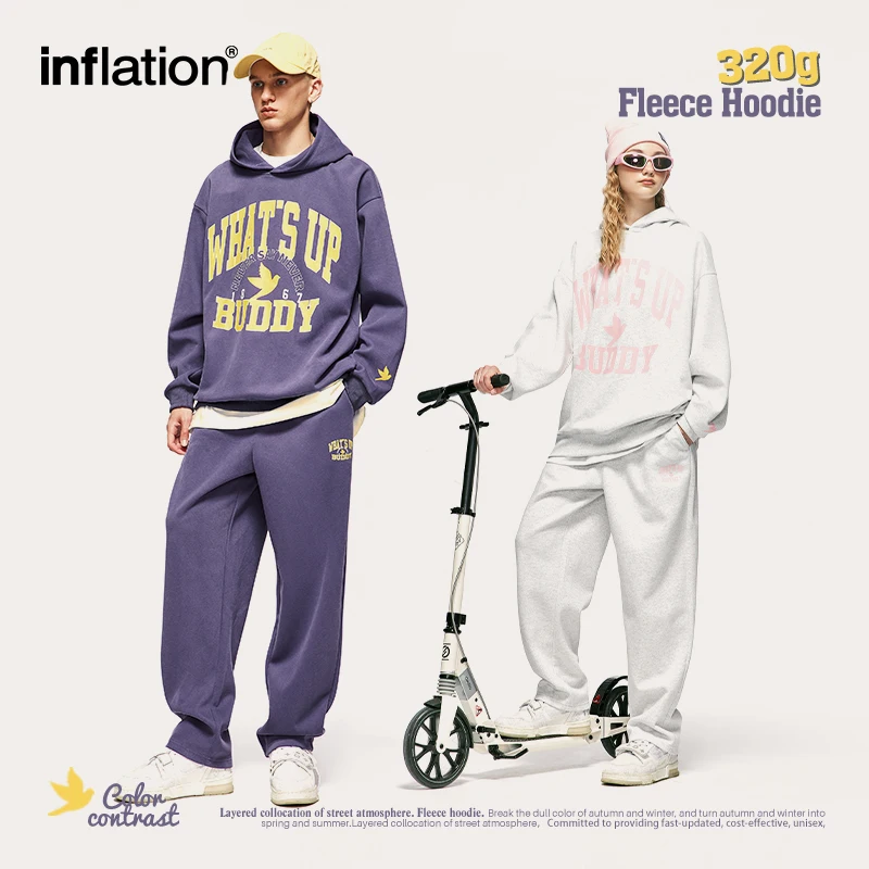 インフレメンズヴィンテージストレートレッグスウェットパンツカジュアルルーズフィットトラックパンツズボンユニセックス