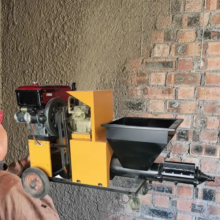 Cement mortar wall spraying machine