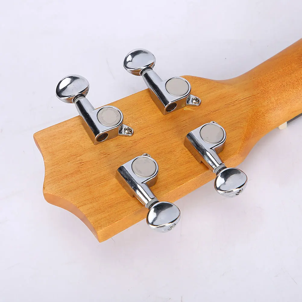 

4 Pcs Fully Enclosed Knob Guitar Tuner Ukulele Machine Head Tuners Peg Tuning Durable Metal Accessories Pegs Parts