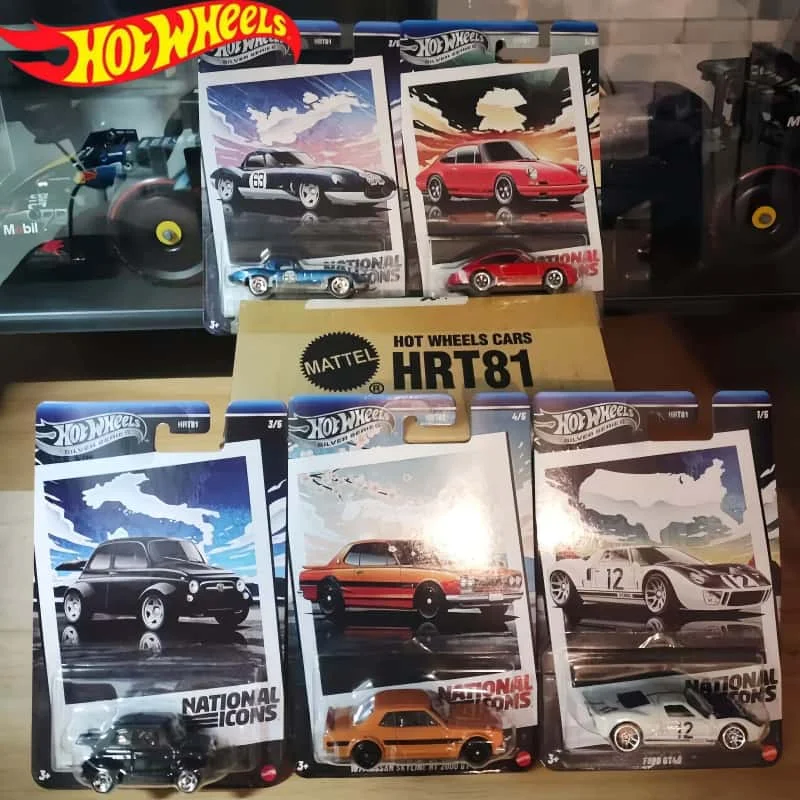 

Hot Selling Genuine Hot Wheels Alloy Car Model Retro Series National Symbol Set 911 Nissan Gtr Toy Car Model Collection Toy