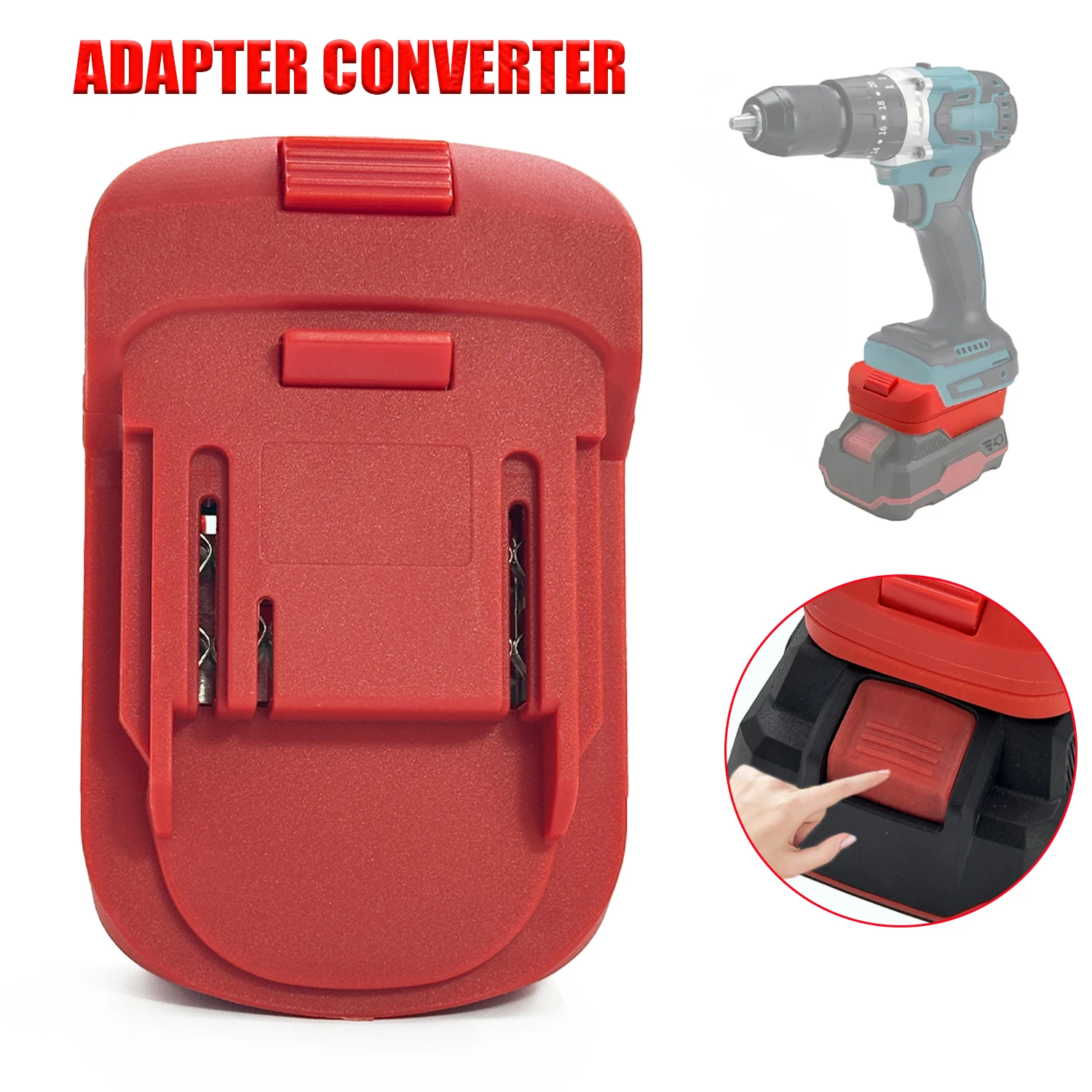 

Адаптер для аккумуляторов Lidl Parkside X20V Li-Ion, преобразующий их в аккумуляторы Makita 18V, аксессуары для беспроводных электроинструментов.