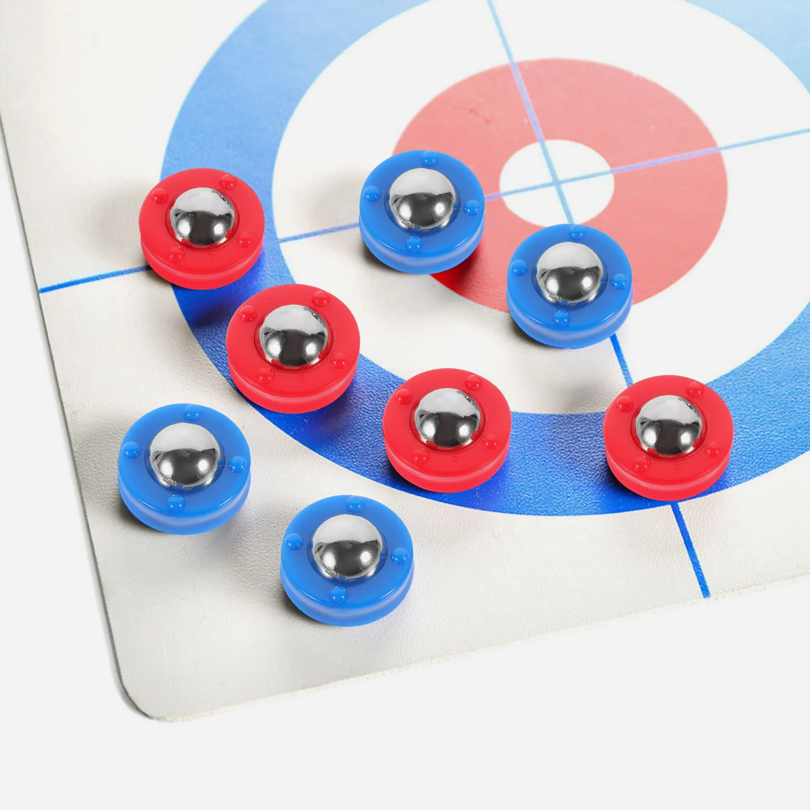 

8pcs Foosball Rolling Beads Game Replacement Parts for Shuffleboard Tabletop Steel Mini Discs Premium Plastic