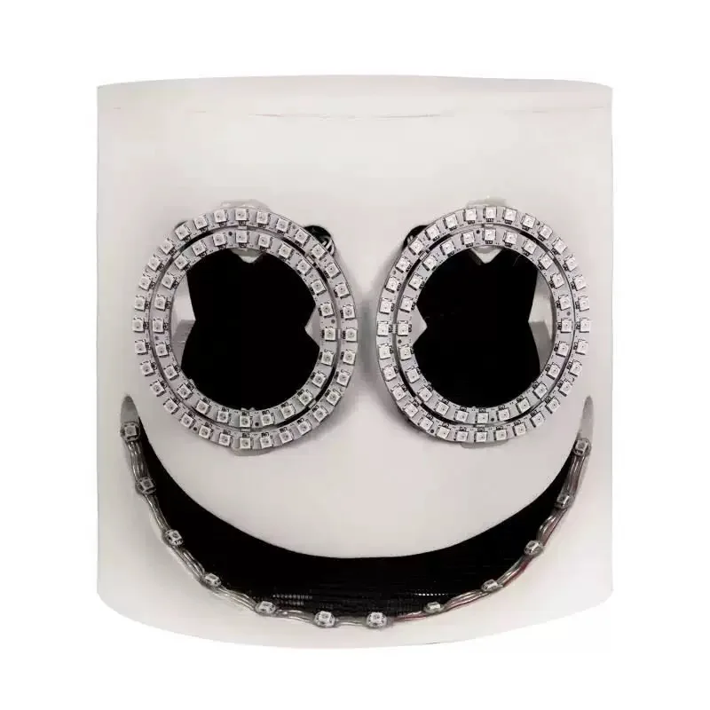 Fantasy party LED mask cool, used for parties and other scenes LED flashing smiley face mask