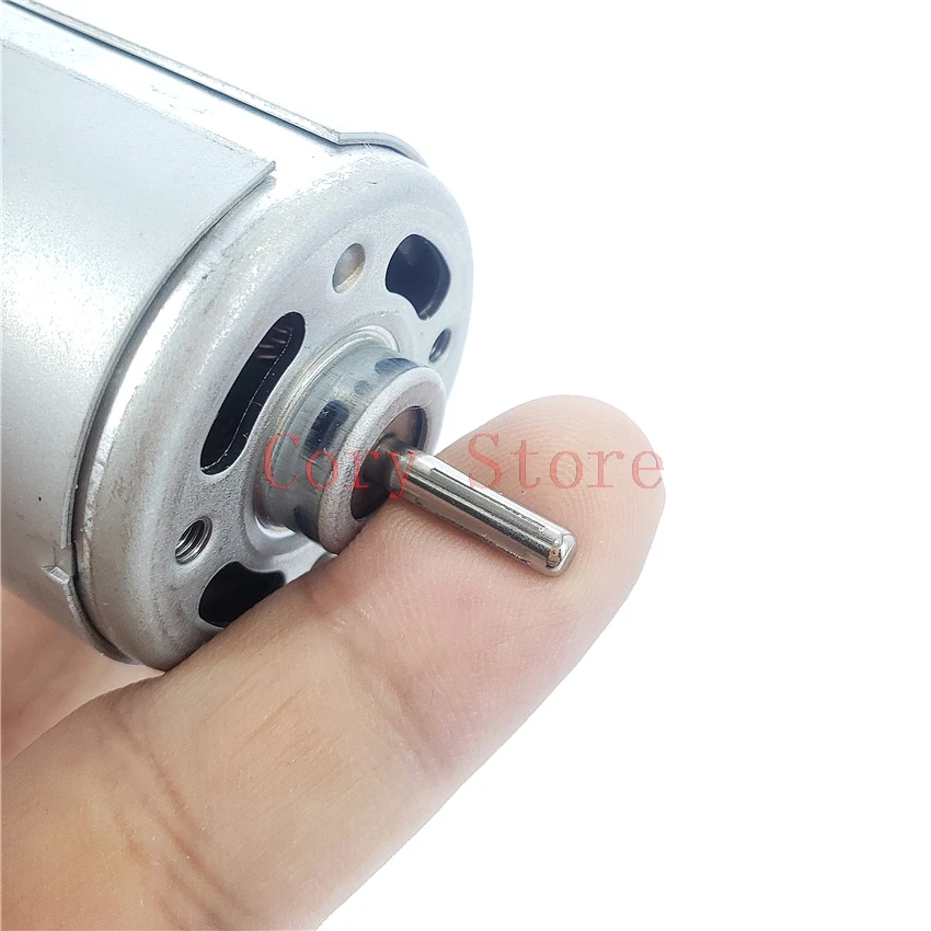 High Speed DC 6-12V 10500-21000RPM 3.2x13.5mm Shaft Electric Motor 37.3mm x 57mm Electric Hand Drill Toy Model Air Compressor