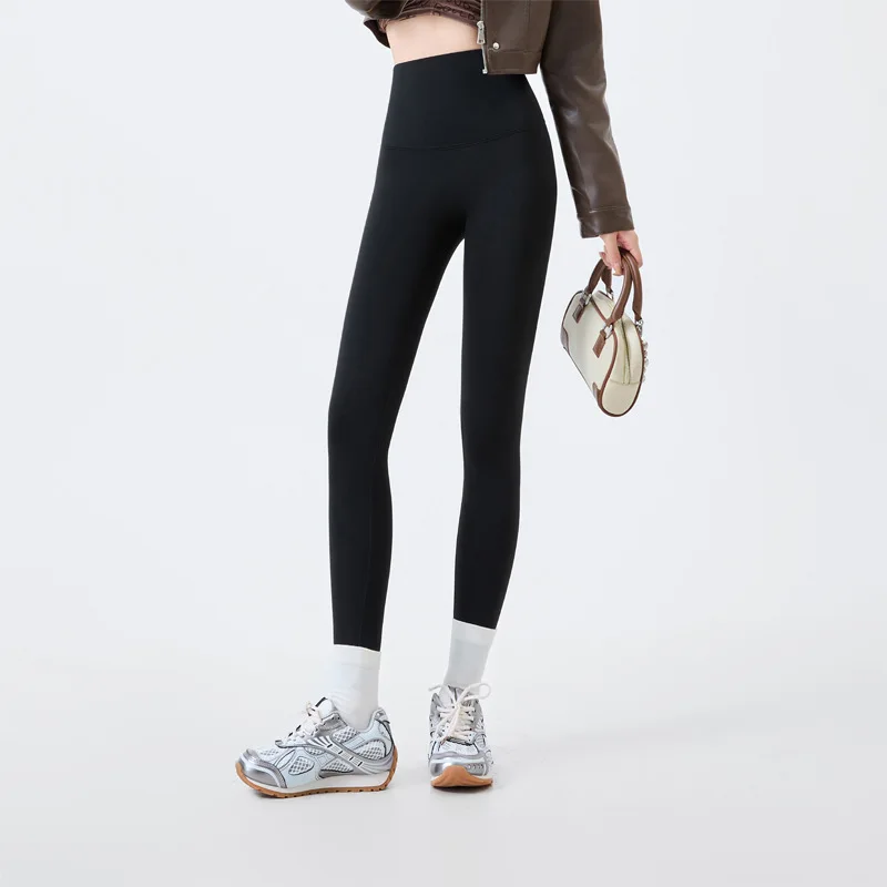 Autunno Inverno Vita alta Modellante Pantaloni Shark Donna Pilates Yoga Leggings sportivi casual Stretti Hip Lift Warm Plus Leggings in pile