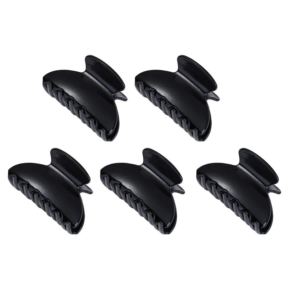 

5Pcs Hair Claw Clips Fashion Simple Holding Hairgrip for Women Girls Impact Resistant Not Easily Deformed Salon Styling Bathing