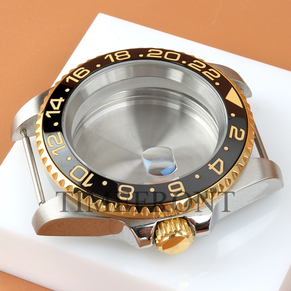 Hight-Quality NH35 40mm Watch Case Saphhire Glass Fit GMT SUB NH34 NH35 NH36 NH38 Movement 28.5mm Dial 316L Stainless Steel