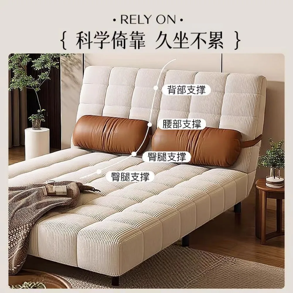 Retro single foldable sofa bed Small apartment Internet celebrity living room multifunctional sofa bed dual-purpose 2024 new