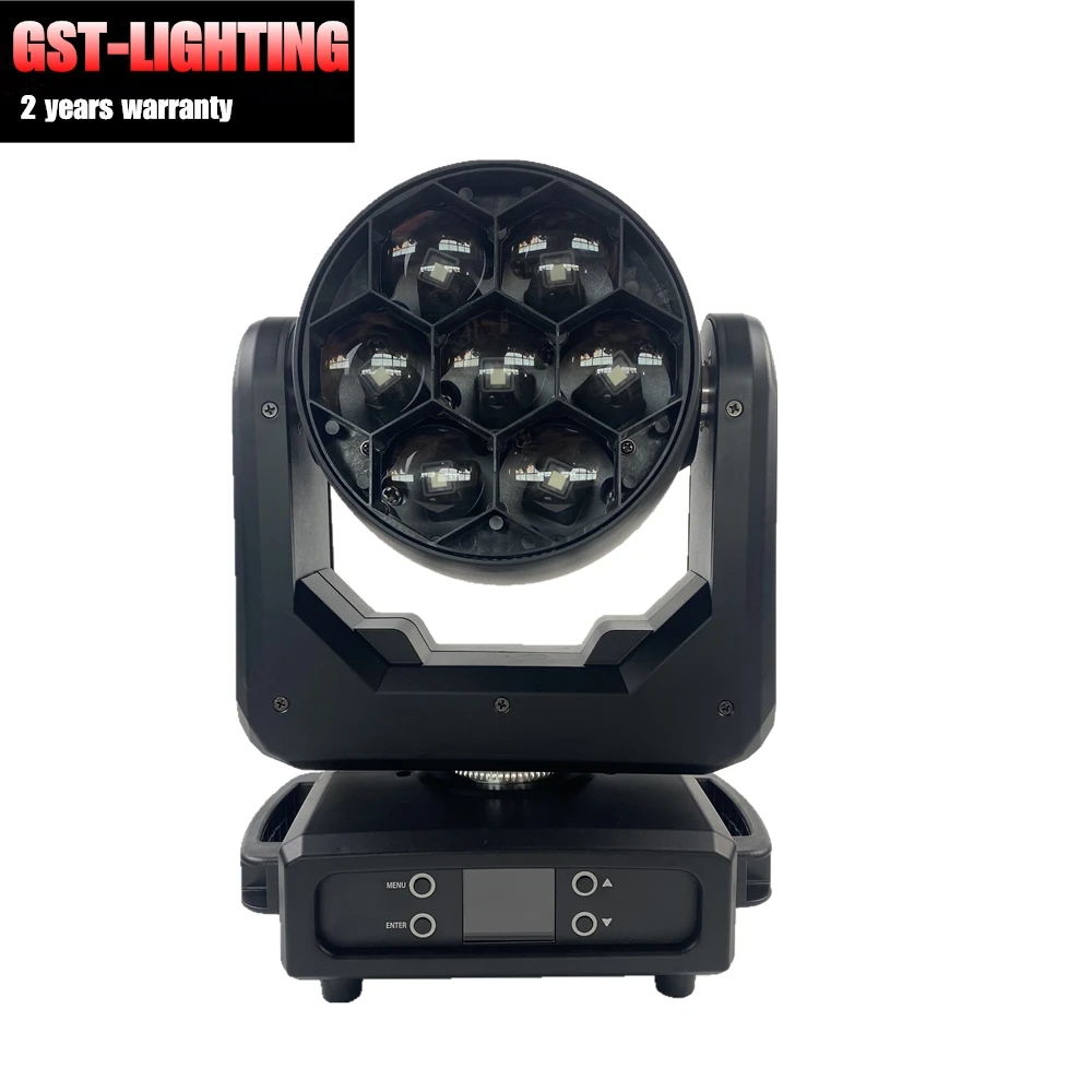 2PCS/LOT 7x40w Zoom Wash Beam LED Moving Head Lights RGBW Stage DMX512 For Patry DJ Lights Disco  Concert Spotlight