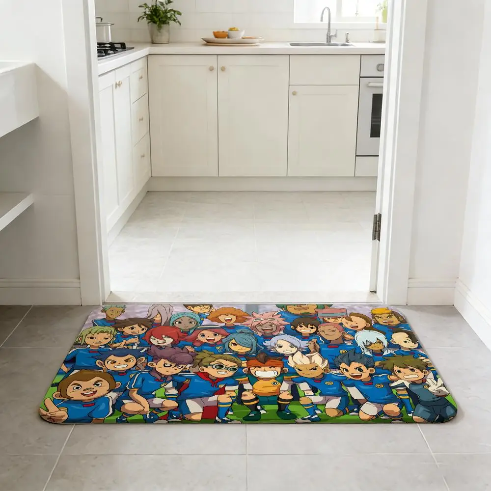 Anime - I-Inazuma E-Elevens Floor Mat Non-slip Quick-dry Diatomaceous Earth Bath Mat, Absorbent Doormat