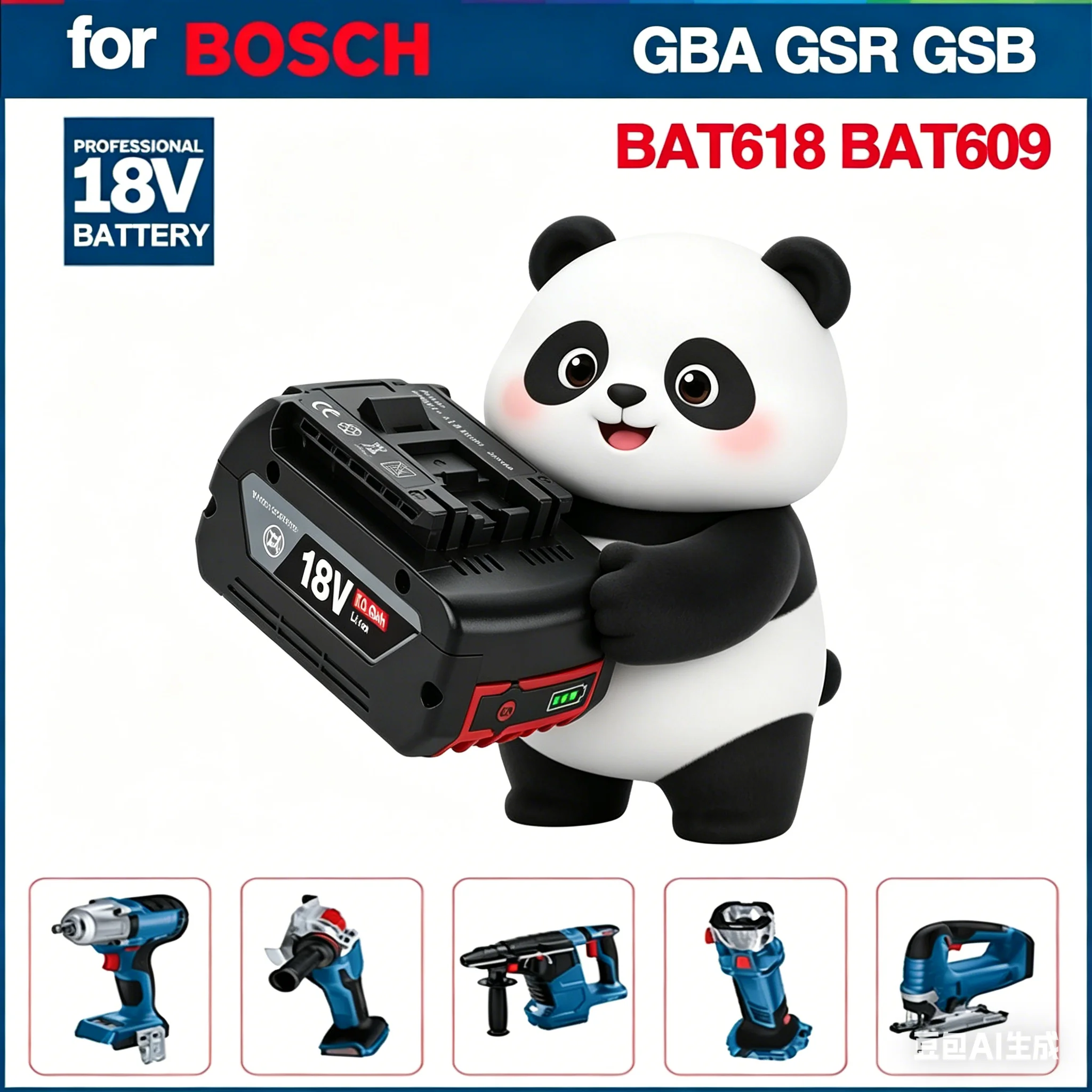 

DHL 100% for Bosch 18V battery, 18V and 10000mAh backup batteries, Draadloze professional system, BAT609 BAT618 GBA18V80 tool