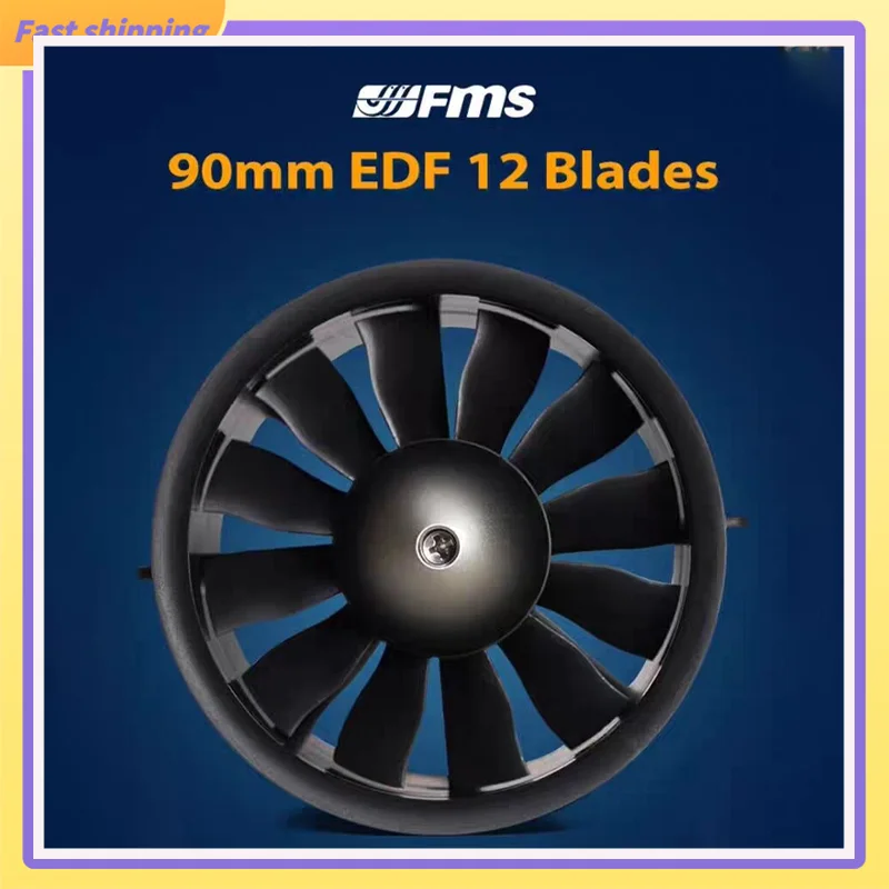 

Fms 90mm Plastic Culvert Platinum Version (12 Blades) With Internal Rotating Motor 3670kv 1950 (6s) Aircraft Model Accessories