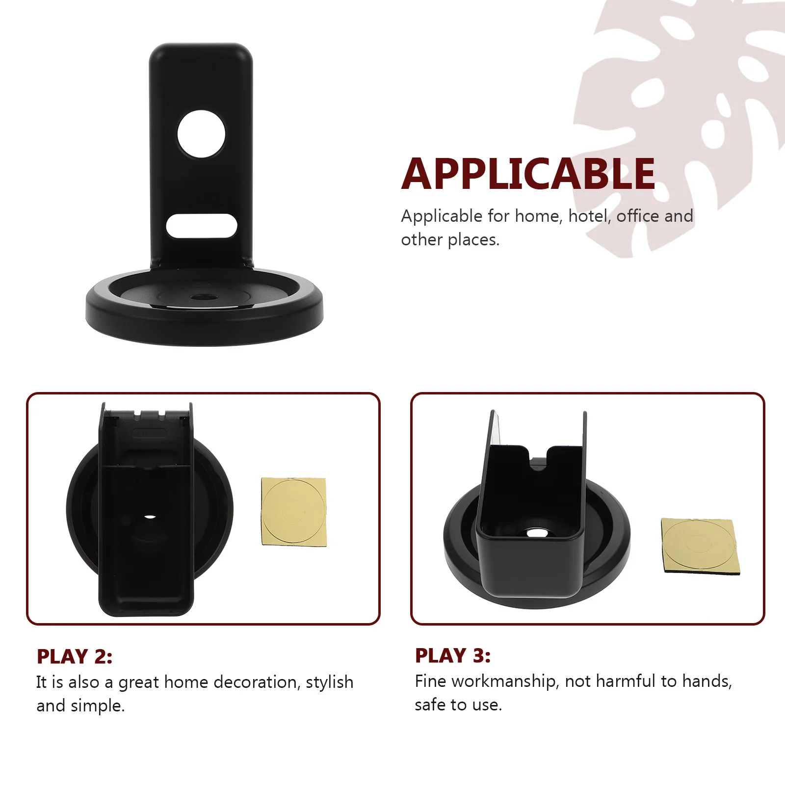 

1 Speaker Wall Bracket Foldable Punch-Free Speaker Storage Rack For Home Office Hotel Voice Box Holder Wall Mounted