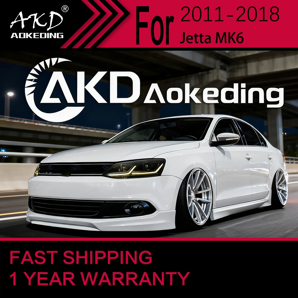 

Car Lights for VW Jetta MK6 Headlight 2011-2018 Jetta Head Lamp Drl Projector Lens Automotive Accessories