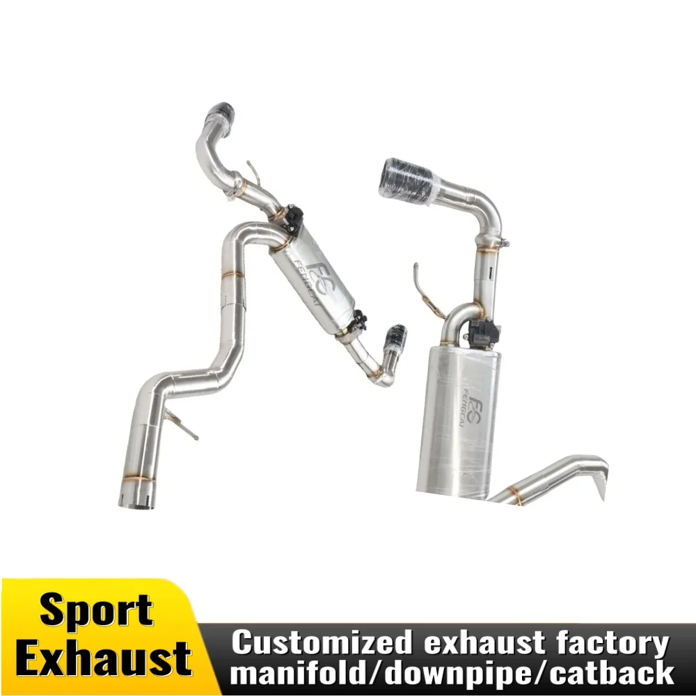 

For BMW 320i 325I G20 2020-2024 race car performance stainless steel exhaust cat back intelligent exhaust custom muffler sound