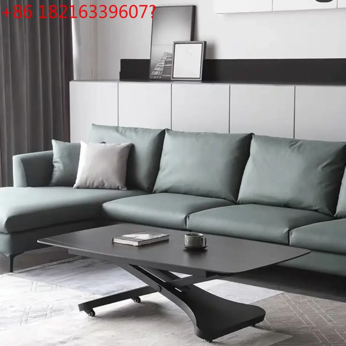 

Подъемный журнальный столик, обеденный стол, многофункциональный итальянский минималистичный журнальный столик двойного назначения для небольшой квартиры