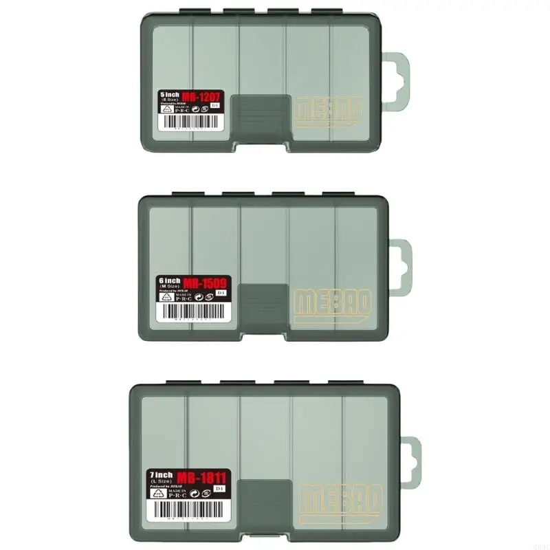 

Q84C Организаторы приманки Clear Tray Tray Tool Box Baits Seperator Fishing Trange Организаторы Организаторы