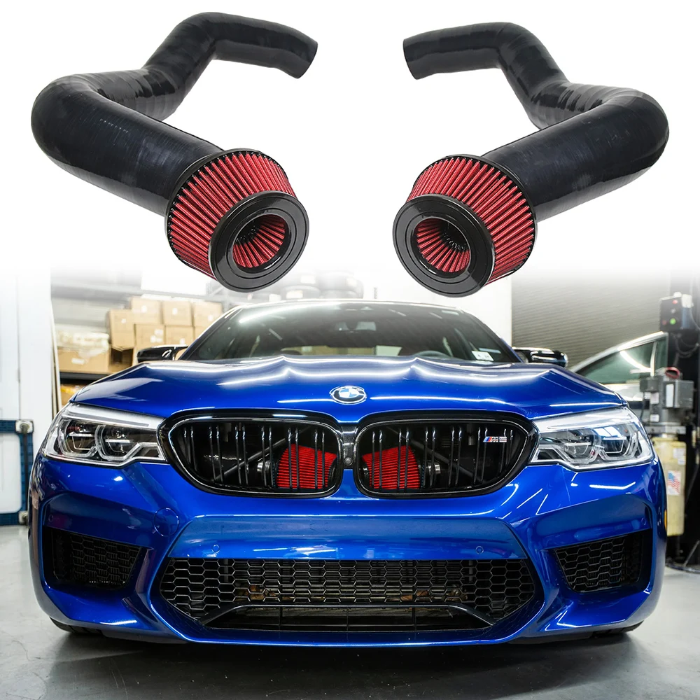 

2020+ for F90 M5 M8 G30 2020+ M550I Full Front Mount Cold Air Intake Kit High Flow Performance Product Air Filters