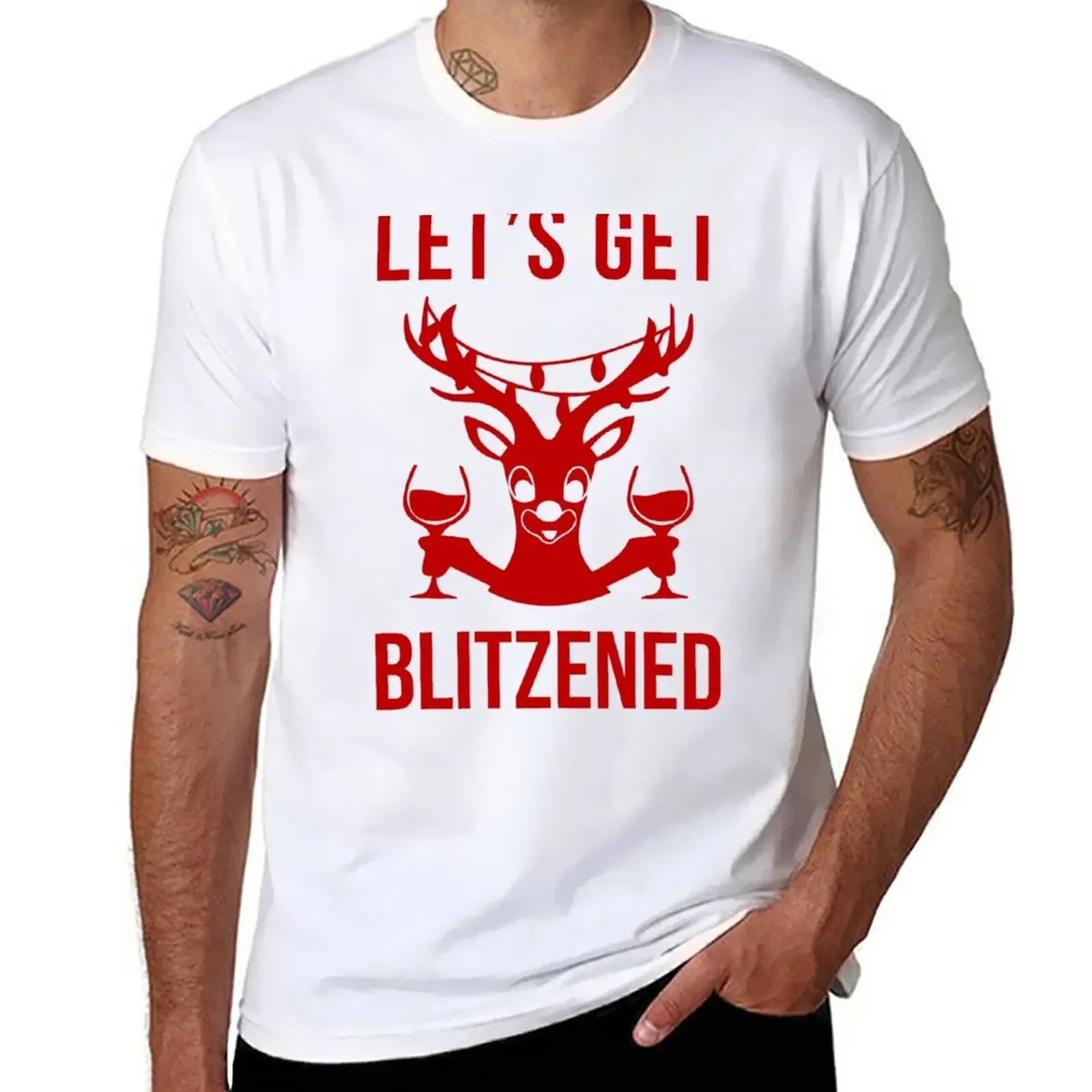 

Let's Get Blitzened T-Shirt quick drying tees mens tall t shirts