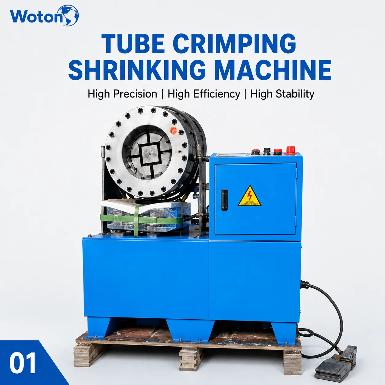 Hydraulic Powered Automatic Stainless Steel Aluminum Pipe Tube Reducing Machine Model 51 Shrinks Diameter Joints End Forming