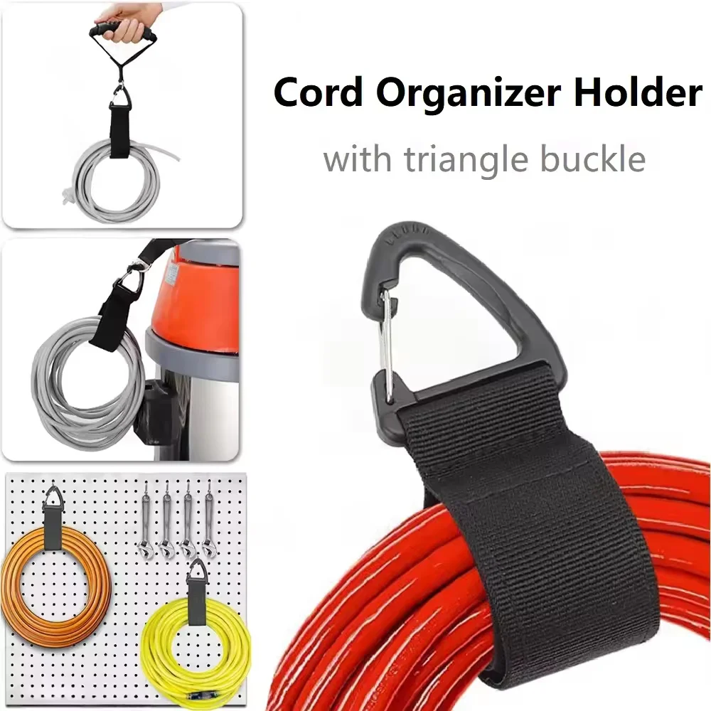 5Pcs Nylon Heavy Cable Organizer With Triangle Buckle Wire Winder For Wire Hoses Cord Management Holder Data Cord Storage Straps