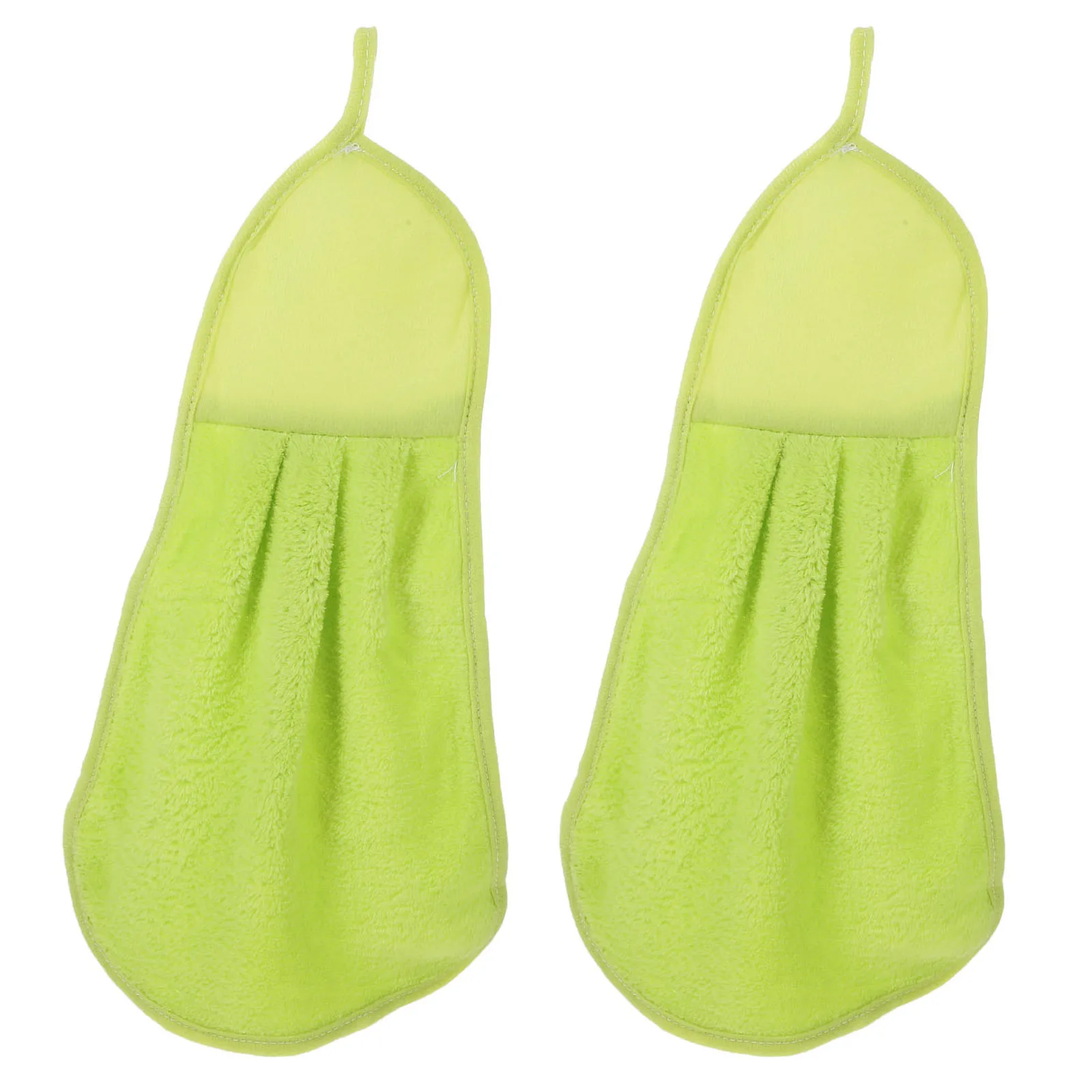 

2pcs Absorption Quick Dry Soft Hand Towel for Hanging Towel Bath Car Wash Microfiber Towels
