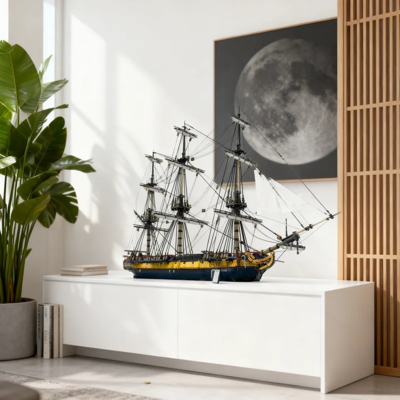 

7920pcs MOC HMS Euryalus Alt Color Pirates Model Building Blocks Toy Gift Creative Display Collectible Desk Premium Adult Kids