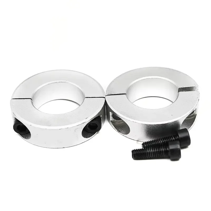 25mm Bore 25*45*12mm 25*45*15mm Clamp Style Two-Piece Aluminium Shaft Collar Double Split Linear Rod Collar