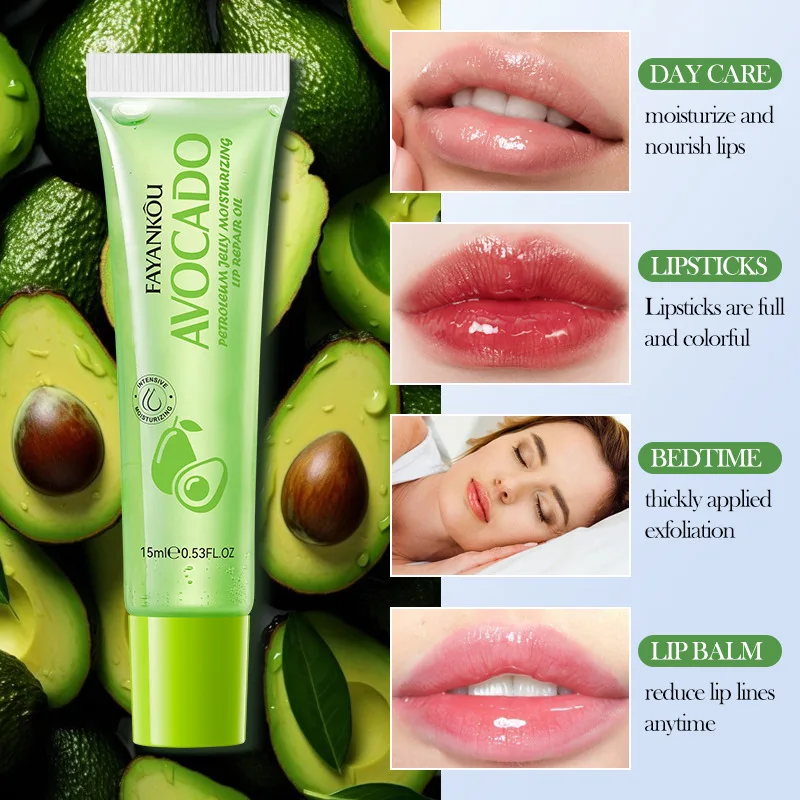 Avocado Vaseline Hydraterende Lipolie Herfst/Winter Anti-Crack Hydraterende Lippenbalsem