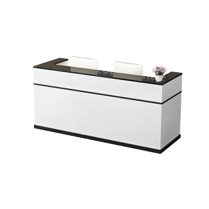 #Customized Elegant Desk Table Premium Style Creative Versatile Reception Desk Exquisite Glamour Schreibtisch Office Furniture