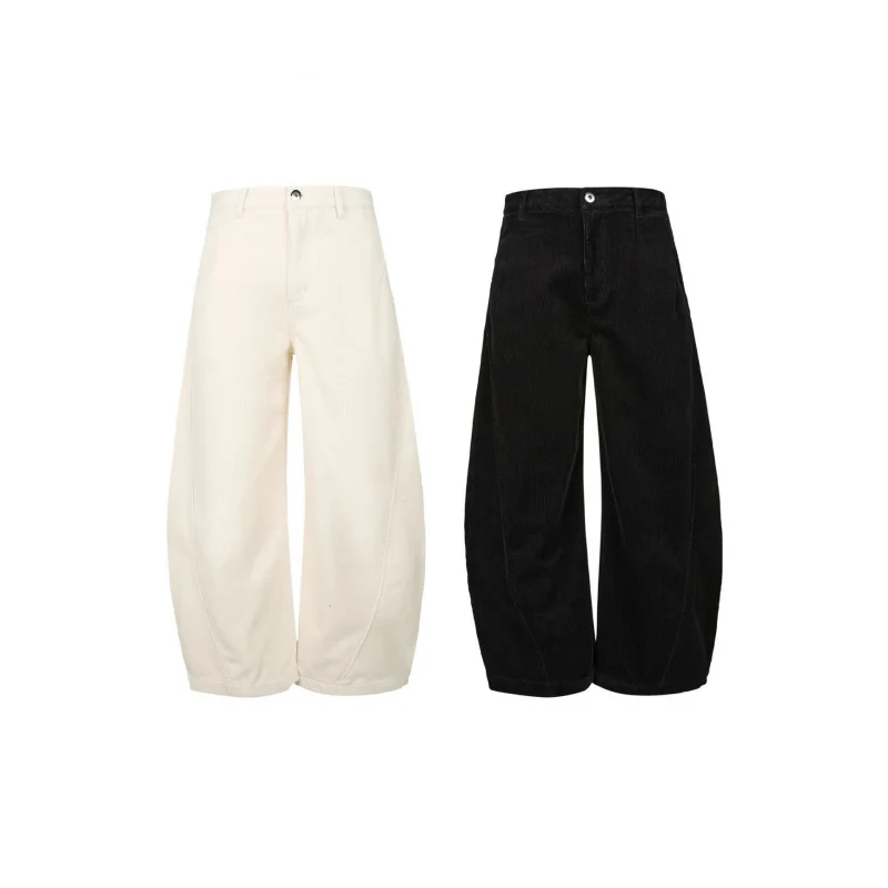 

EMEEasy Success Scimitar Cut, вельветовые зимние теплые повседневные брюки в американском стиле ретро на флисовой подкладке, широкие брюки