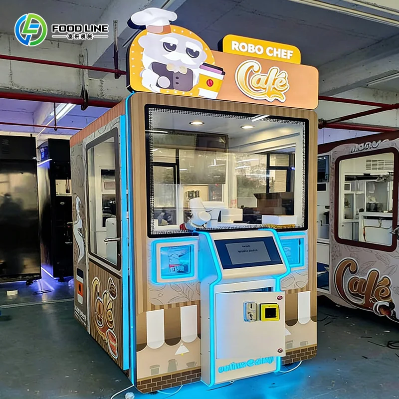 Smart Automatic Robot Coffee Making Machine Commercial Barista Robot With Multiple Coffee Drinks